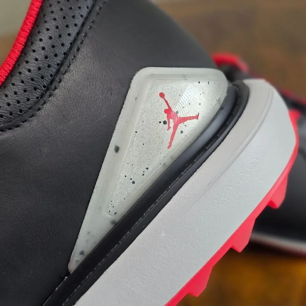 Nike Jordan ADG 5 Wide Low Bred Golf Shoes Men's 8 Black Red Grey New FQ7874-001